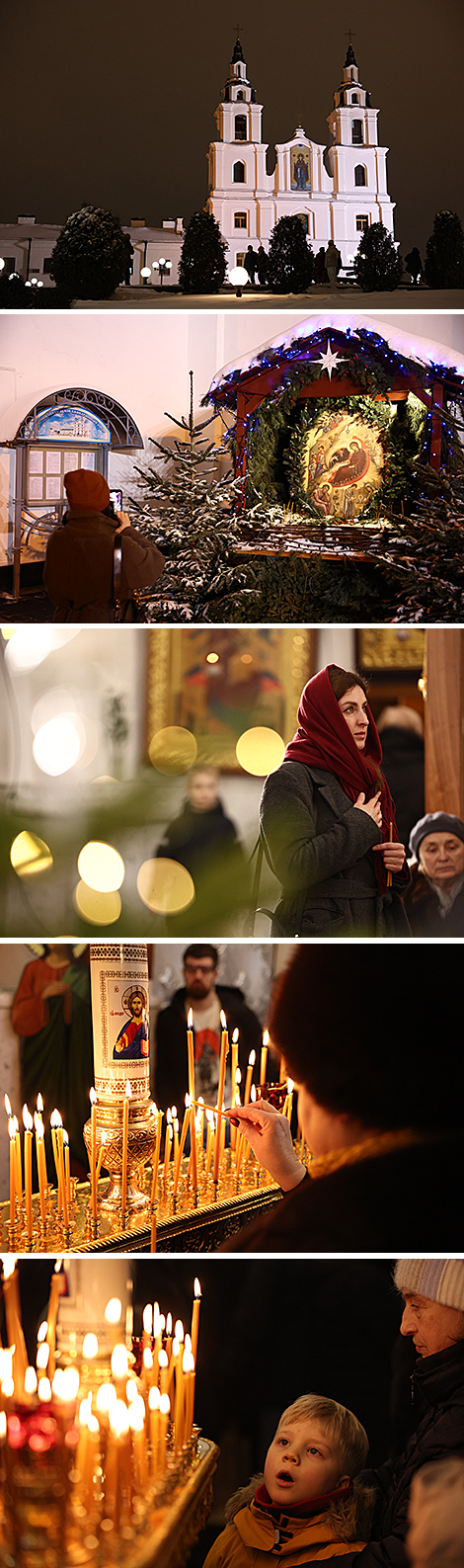 Рождественское богослужение в Свято-Духовом кафедральном соборе в Минске