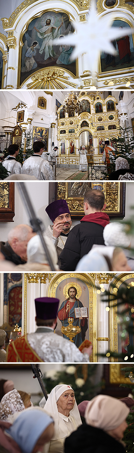 Рождественское богослужение в Свято-Духовом кафедральном соборе в Минске