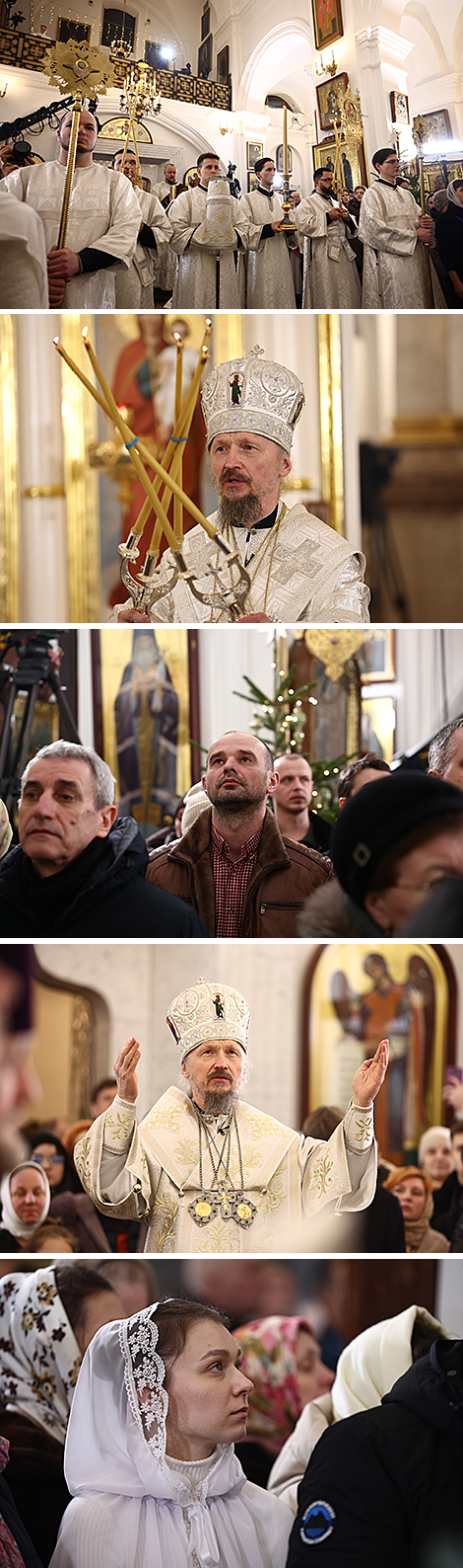 Рождественское богослужение в Свято-Духовом кафедральном соборе в Минске