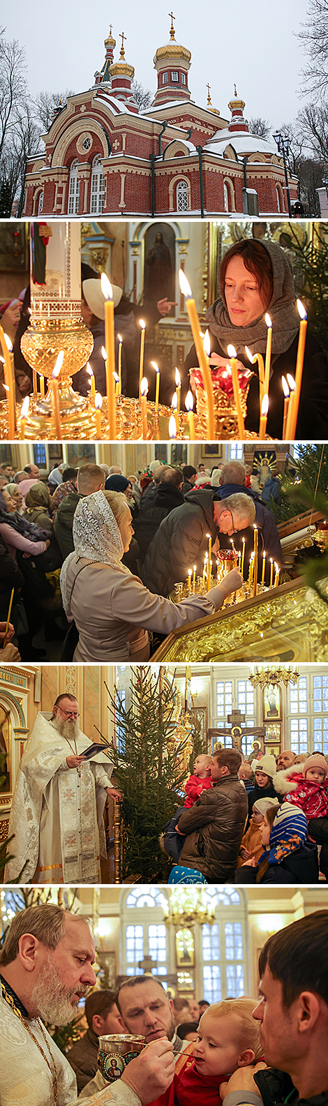 Рождественское богослужение в храме святого благоверного князя Александра Невского в Минске