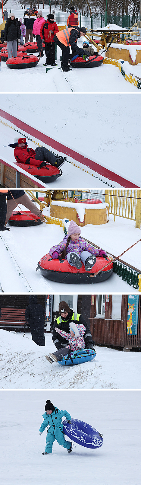 Зимний сезон на горнолыжном курорте 