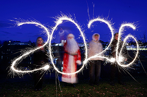 Ярко и празднично Беларусь встретила 2026-й