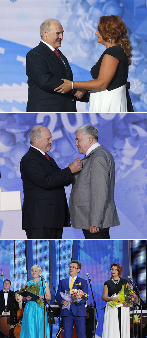 Lukashenko presents order of Francysk Skaryna to distinguished people 