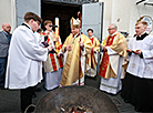 Easter vigil at St. Francis Xavier Cathedral in Grodno