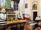 Divine service at the Church of the Exaltation of the Holy Cross in Brest