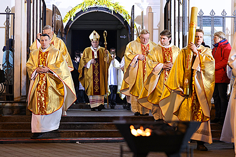 Festive liturgy at the Cathedral of Saint Virgin Mary in Minsk