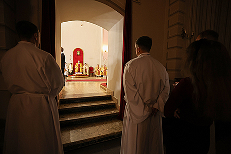 Festive liturgy at the Cathedral of Saint Virgin Mary in Minsk