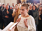 Divine service at Cathedral of Saint Virgin Mary in Minsk