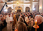 Divine service at Cathedral of Saint Virgin Mary in Minsk