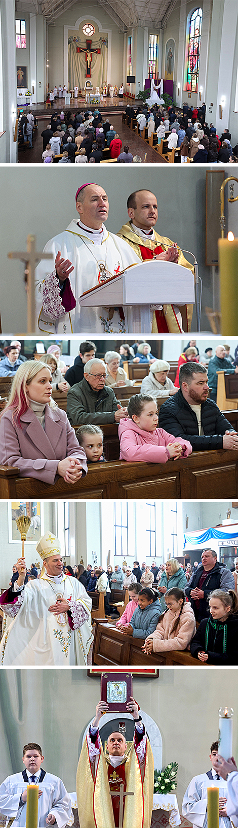 Festive service at the Cathedral of the Merciful Jesus in Vitebsk