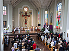 Festive service at the Cathedral of the Merciful Jesus in Vitebsk