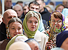 Вербная нядзеля ў Свята-Георгіеўскай царкве ў Віцебску