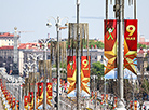 Мінск упрыгожылі да 9 Мая