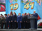 Аляксандр Лукашэнка прыняў удзел ва ўрачыстых мерапрыемствах у гонар Дня Перамогі