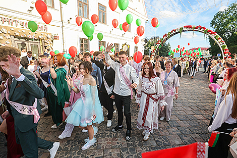 Выпускной вечер-2026 в центре города Гродно 