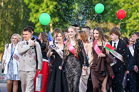 Выпускной вечер-2026 в центре города Гродно 
