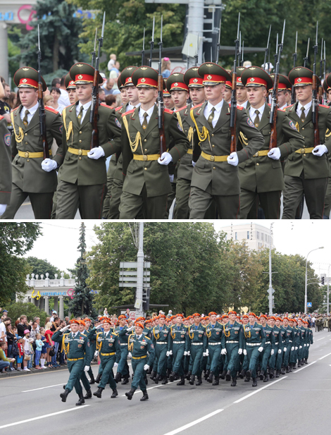 Парад ратавальнікаў і тэхнікі МНС у Мінску