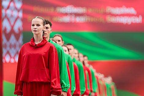 Праздник по случаю 90-летия Госавтоинспекции в Минске