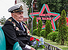 Ветеран – участник торжественного митинга у Вечного огня в Гомеле