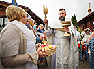 Blessing of apples on the feast of the Transfiguration of the Lord