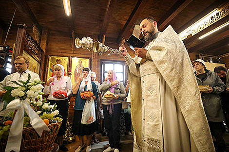 A festive liturgy at the Minsk church of St. Nicholas of Japan
