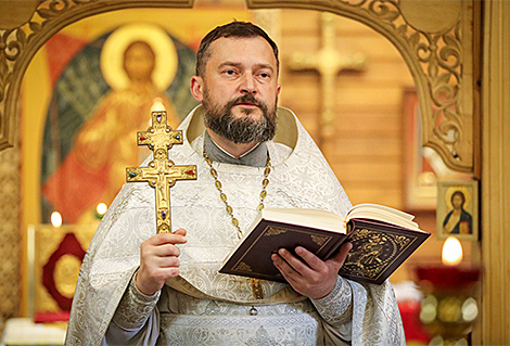 A festive liturgy at the Minsk church of St. Nicholas of Japan