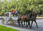 Classics at the Town Hall 2016: Baroque-style carriage in streets of Minsk