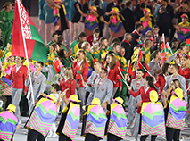 Рыа 2016: зборная Беларусі на адкрыцці Алімпійскіх гульняў у Бразіліі