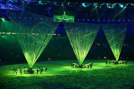 Grand opening of the 31st Summer Olympic Games in Rio de Janeiro