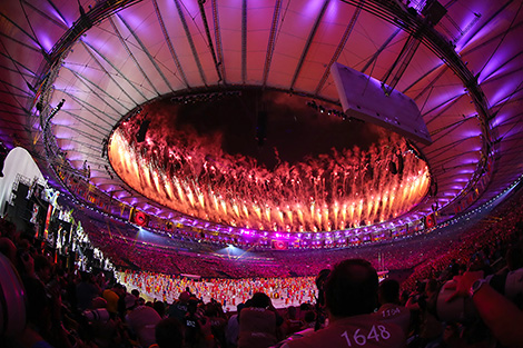 Opening of the 31st Summer Olympic Games in Rio de Janeiro