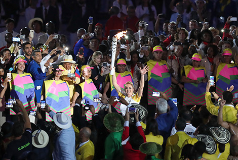 Grand opening of the 31st Summer Olympic Games in Rio de Janeiro