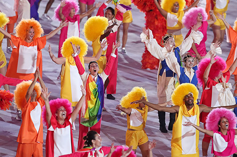 The opening ceremony of the Olympic Games 2016 in Rio