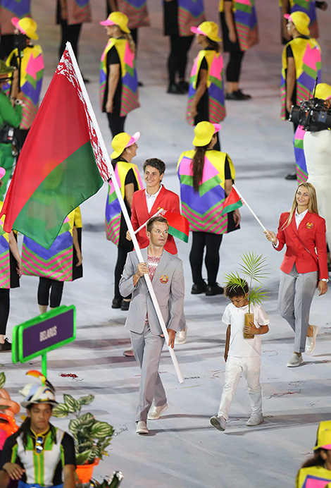 Belarus at the opening ceremony of the Olympic Games 2016