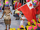 Team Tonga at the opening ceremony of the 2016 Olympic Games