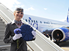 Belavia’s rebranded aircraft in a new livery