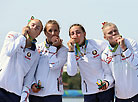 Rio 2016: bronze medalists Margarita Makhneva, Nadezhda Lepeshko, Olga Khudenko and Marina Litvinchuk
