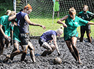 Swamp football tournament on the Augustow Canal