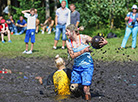 Swamp football tournament on the Augustow Canal