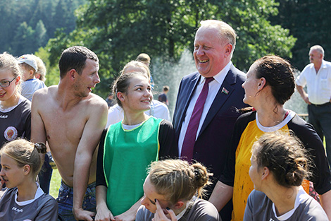 Swamp football tournament on the Augustow Canal 