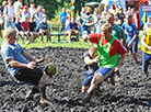 Swamp football tournament on the Augustow Canal
