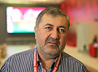 CIS оbserver Razmik Khumaryan at a polling station in Gomel