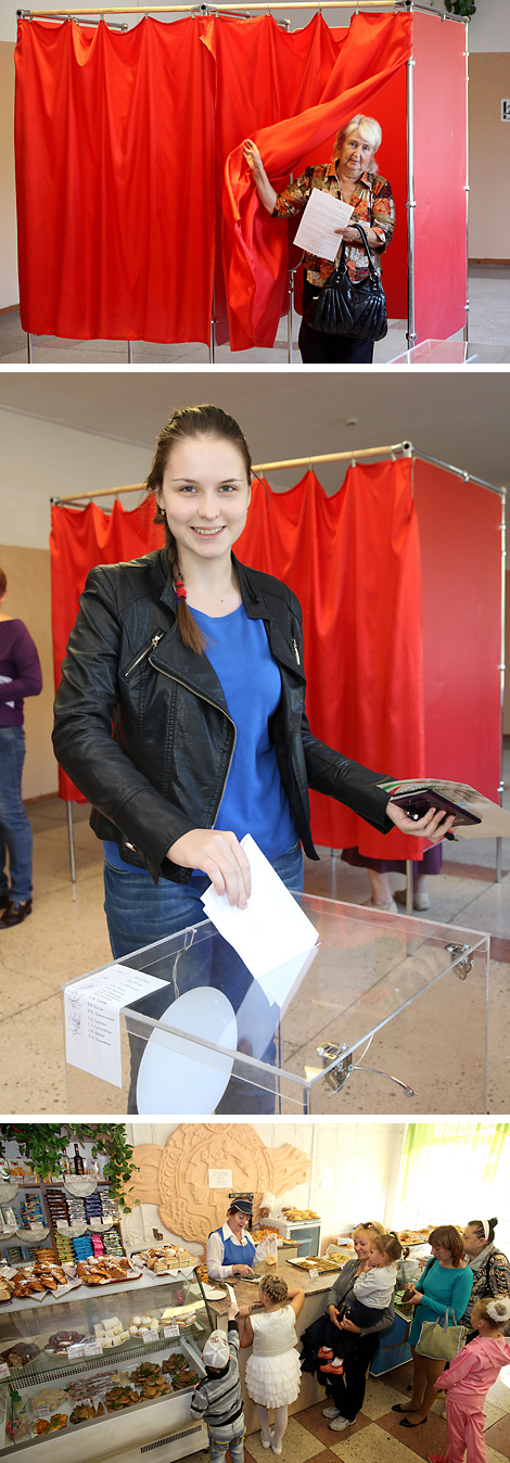 Polling station No.14 in Vitebsk 