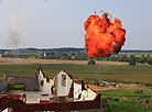 Reenactment of a Great Patriotic War battle 