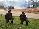 Reenactment of a Great Patriotic War battle 