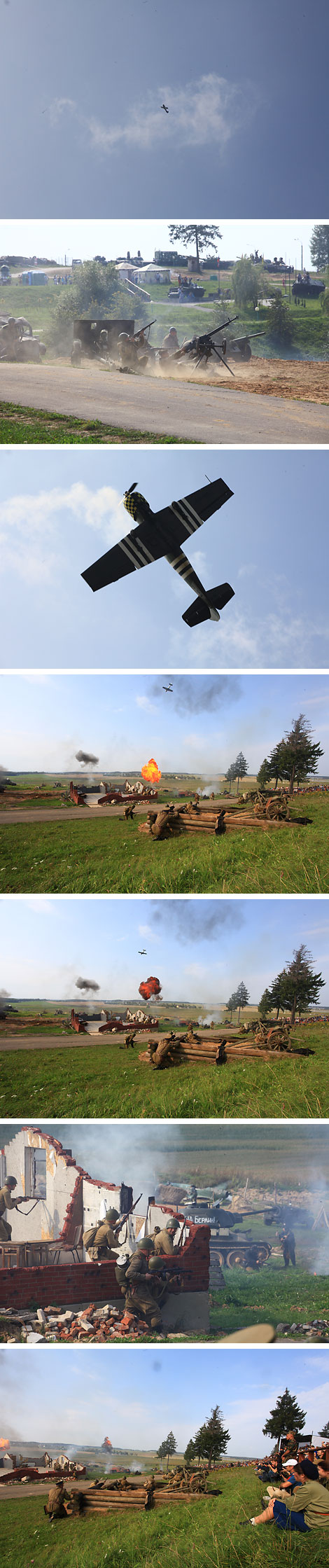 Battle reenactment at Stalin Line