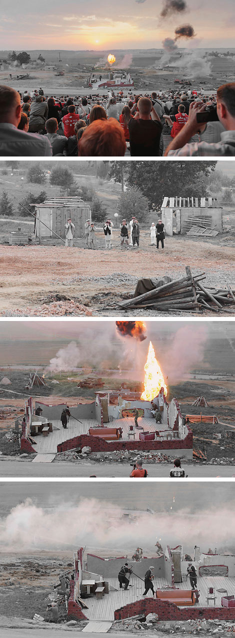 Reenactment of an Afghan War episode