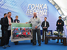 Belarus President Alexander Lukashenko visits Legends' Race in Raubichi 