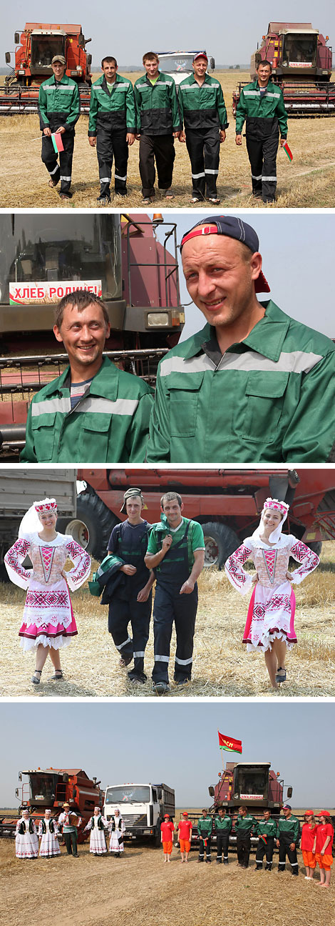 Harvest time in Rechitsa District 