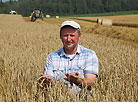 Harvest time at agricultural company Kushliki, Polotsk District