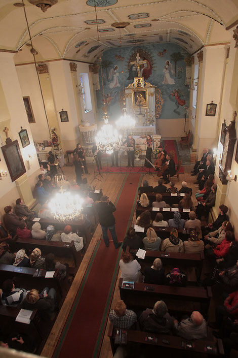 The music of legendary composer of the 20th century Dmitry Shostakovich was for the first time played in the Virgin Mary Cathedral in the village of Shemetovo, Myadel District